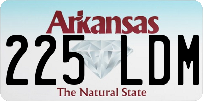 AR license plate 225LDM