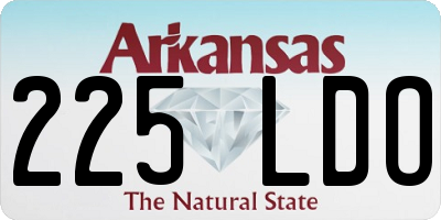AR license plate 225LDO