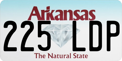 AR license plate 225LDP