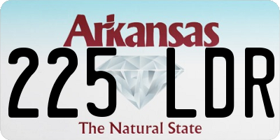 AR license plate 225LDR
