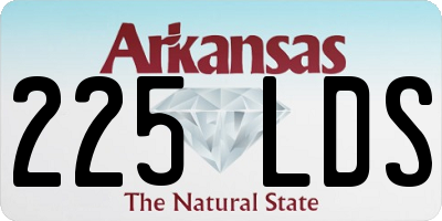 AR license plate 225LDS