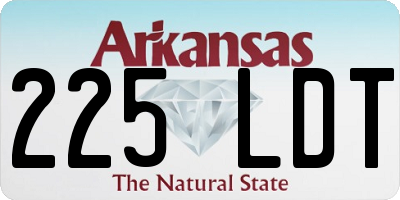 AR license plate 225LDT
