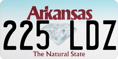 AR license plate 225LDZ