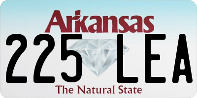 AR license plate 225LEA