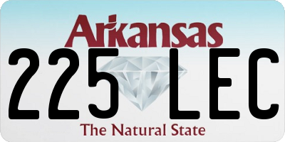AR license plate 225LEC
