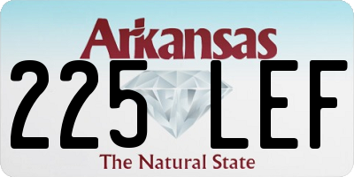 AR license plate 225LEF