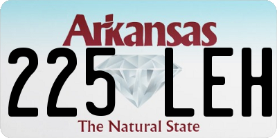 AR license plate 225LEH