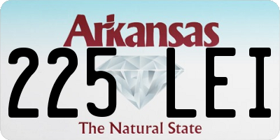 AR license plate 225LEI