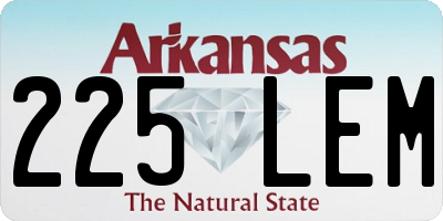 AR license plate 225LEM