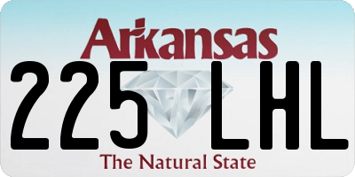 AR license plate 225LHL