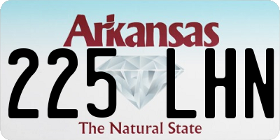 AR license plate 225LHN
