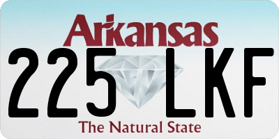 AR license plate 225LKF