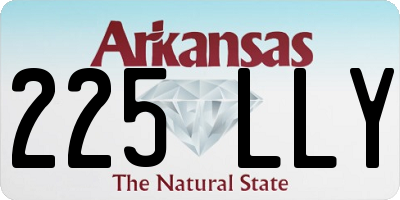 AR license plate 225LLY