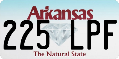 AR license plate 225LPF