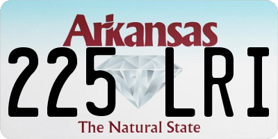 AR license plate 225LRI