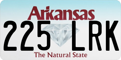 AR license plate 225LRK