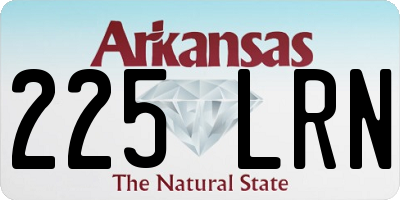 AR license plate 225LRN