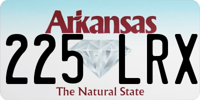 AR license plate 225LRX