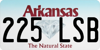 AR license plate 225LSB