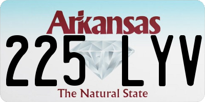 AR license plate 225LYV