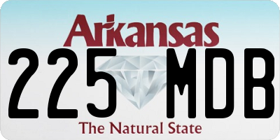 AR license plate 225MDB