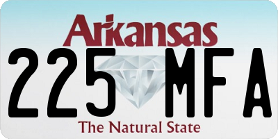AR license plate 225MFA
