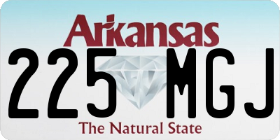 AR license plate 225MGJ