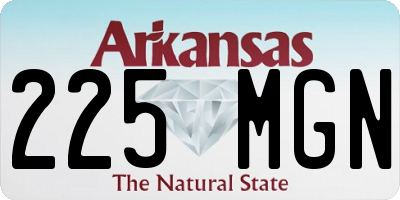 AR license plate 225MGN