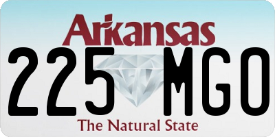 AR license plate 225MGO