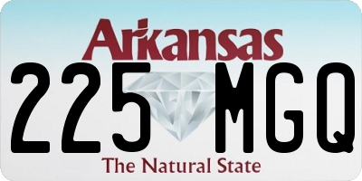 AR license plate 225MGQ