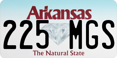 AR license plate 225MGS