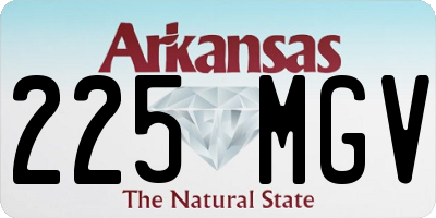AR license plate 225MGV