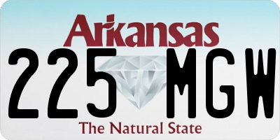 AR license plate 225MGW