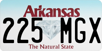 AR license plate 225MGX