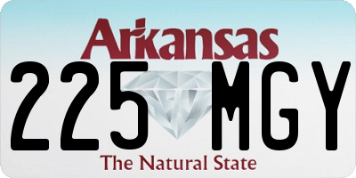 AR license plate 225MGY