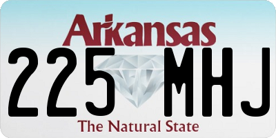 AR license plate 225MHJ