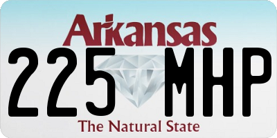 AR license plate 225MHP
