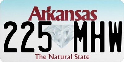 AR license plate 225MHW
