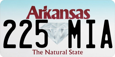 AR license plate 225MIA