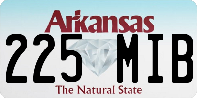 AR license plate 225MIB