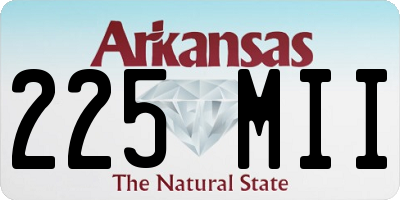 AR license plate 225MII