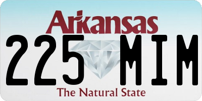 AR license plate 225MIM