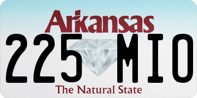 AR license plate 225MIO