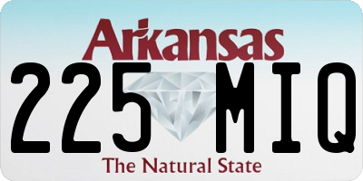 AR license plate 225MIQ