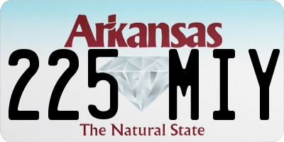 AR license plate 225MIY