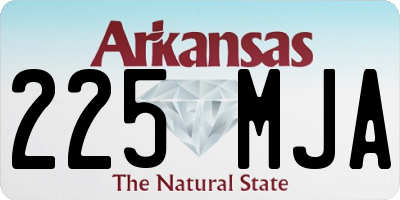 AR license plate 225MJA