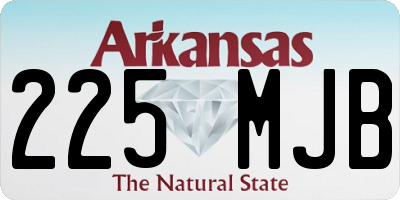 AR license plate 225MJB