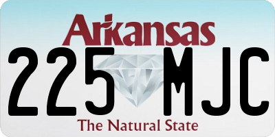 AR license plate 225MJC
