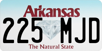 AR license plate 225MJD