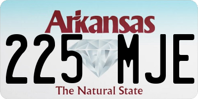 AR license plate 225MJE